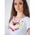 Embroidered t-shirt "Flying Heart" white